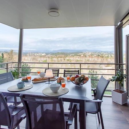 A7- 2 Bdr Sea & Mountain View - Ac, Parking, Pool & Terrace Apartamento Antibes Exterior foto