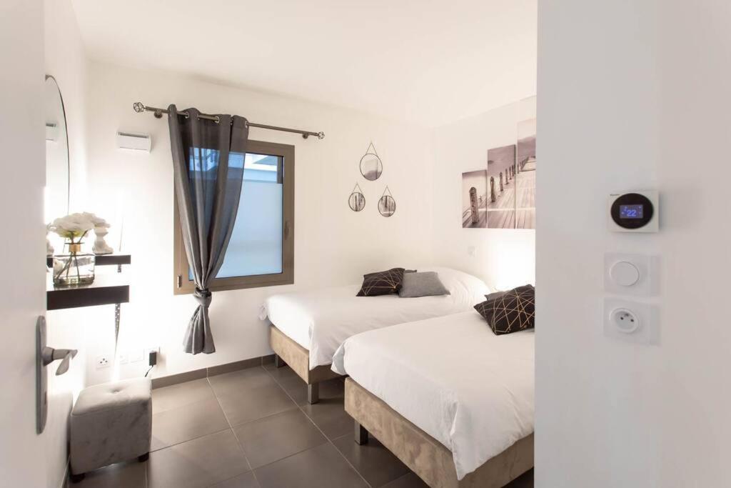 A7- 2 Bdr Sea & Mountain View - Ac, Parking, Pool & Terrace Apartamento Antibes Exterior foto
