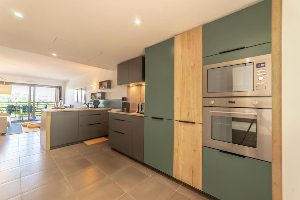A7- 2 Bdr Sea & Mountain View - Ac, Parking, Pool & Terrace Apartamento Antibes Exterior foto