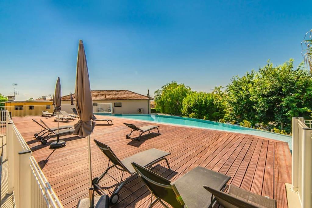 A7- 2 Bdr Sea & Mountain View - Ac, Parking, Pool & Terrace Apartamento Antibes Exterior foto
