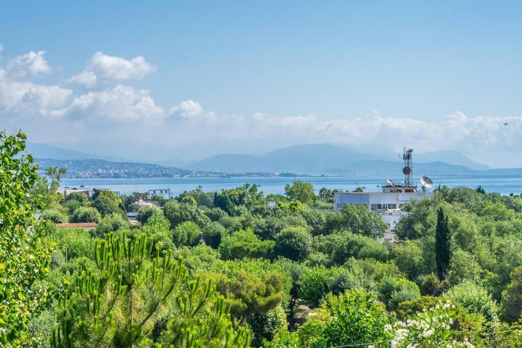 A7- 2 Bdr Sea & Mountain View - Ac, Parking, Pool & Terrace Apartamento Antibes Exterior foto